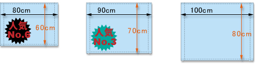 ゲーフラ横長タイプ料金図