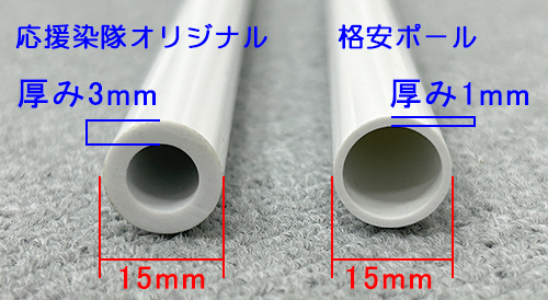 ポールの厚みについて