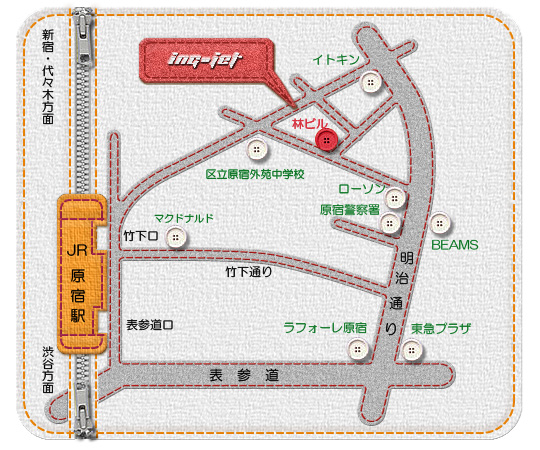株式会社応援染隊　地図