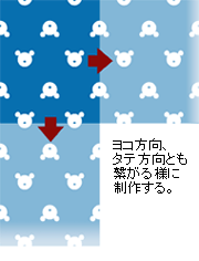 テディベアプリント用画像サンプル